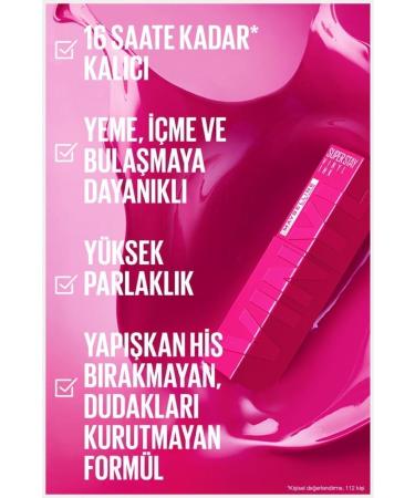 Maybelline New York Super Stay Vinyl Ink Long-Lasting Liquid Glossy Lipstick 155 Upbeat - Buy Online on GoSupps.com