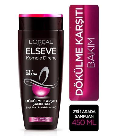 Elseve L'or al Paris Complete Resistance Anti-Hair Loss 2 in 1 Shampoo 450 ml
