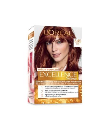 L'Oreal Paris L'or al Paris Excellence Intense Hair Dye 5.45 Copper Brown - Buy Online on GoSupps.com