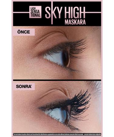 Maybelline New York Lash Sensational Sky High Mascara & Nyx Professional Makeup Black Eyeliner - Epic Ink Liner Black - Buy Online on GoSupps.com