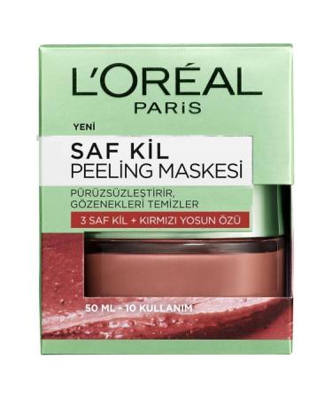 L'Oreal Paris Pure Clay Peeling Face Mask 50 ml Skin Care - Buy Online on GoSupps.com