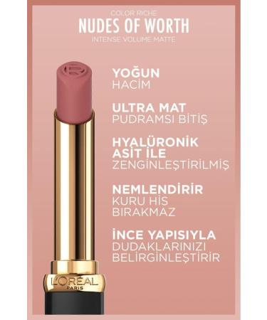 L'Oreal Paris Color Riche Intense Volume Matte Lipstick - 505 Nude Resilient - Buy Online on GoSupps.com