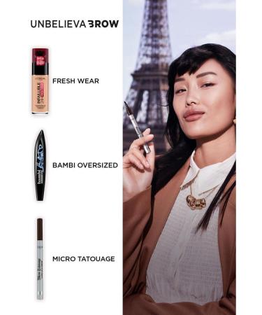 L'Oreal Paris L'or al Paris Unbelieva Brow Micro Tatouage Eyebrow Pencil - 108 Dark Brunette - Buy Online on GoSupps.com
