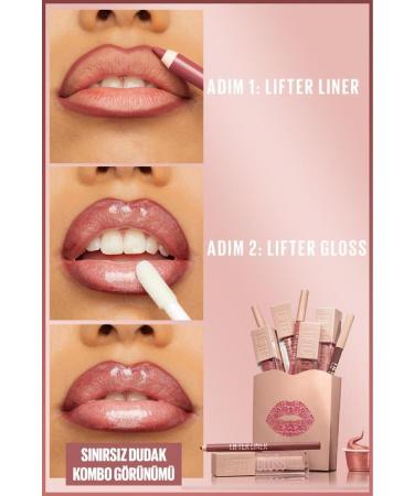 Maybelline New York 90's Girl Lips Lifter Liner 07 Big Lift Lip Pencil + Lifter Gloss 003 Moon Lip Gloss - Buy Online on GoSupps.com