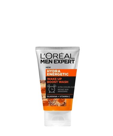 L'Oreal Paris Men Expert Hydra Energetic Wake Up Boost Face Wash Gel 100ml - Buy Online on GoSupps.com