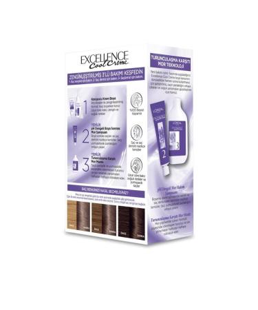 Elseve Anti-Orange Purple Shampoo + Excellence Cool Creme Hair Dye 7.11 Extra Ash Blonde - Buy Online on GoSupps.com