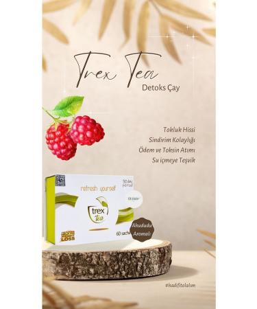 Trex Tea Slimming Supporting Raspberry Flavored Detox Form Tea 3 Months - Buy Online on GoSupps.com