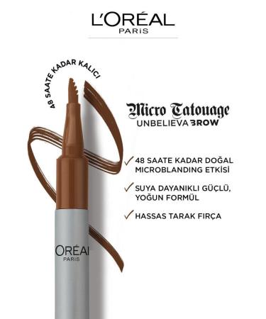 L'Oreal Paris L'or al Paris Unbelieva Brow Micro Tatouage Eyebrow Pencil - 109 Ebony - Buy Online on GoSupps.com