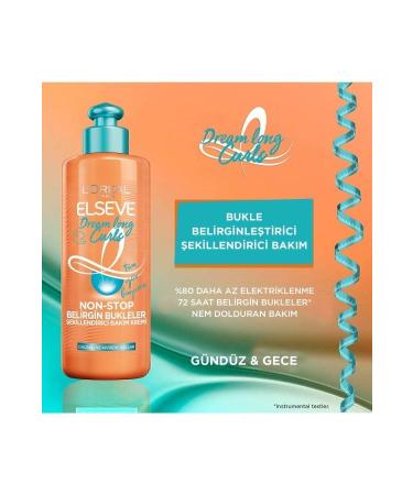 Elseve Dream Long Curls Non-stop Definite Curls Leave-in Care Cream 200ml - Buy Online on GoSupps.com