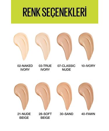 Maybelline New York Superstay Active Wear Foundation - 10 Ivory - Buy Online on GoSupps.com