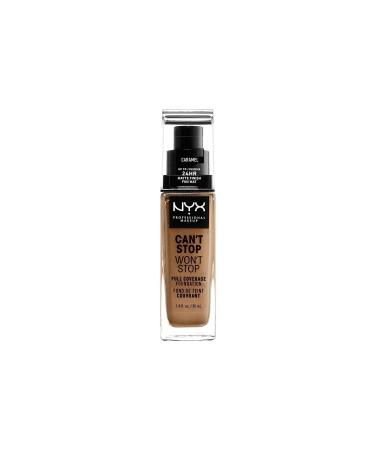 NYX Professional Makeup Foundation - Can't Stop Won't Stop Full Coverage Foundation 15 Caramel 30 Ml 800897157326