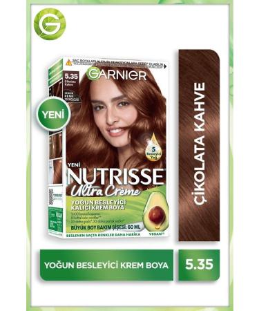 Garnier Nutrisse Intense Nourishing Permanent Cream Hair Dye 5.35 Chocolate Brown