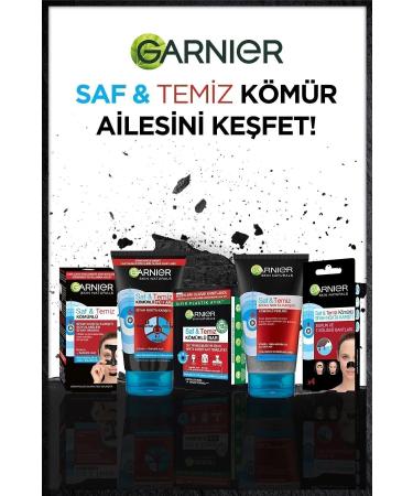 Garnier Pure & Clean Anti-Blackhead Charcoal 3 in 1 - Buy Online on GoSupps.com
