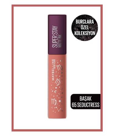Maybelline New York Super Stay Matte Ink Zodiac Liquid Matte Lipstick- 65 Seductress (VIRGO)