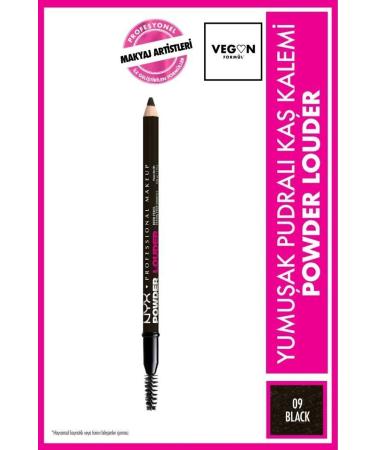 NYX Professional Makeup Powder Louder Powder Brow Pencil - 09 Black