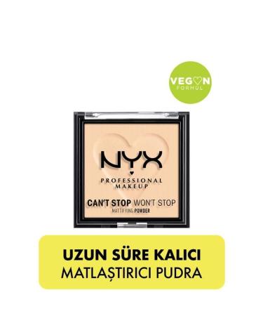 NYX Professional Makeup Can't Stop Won't Stop Mattifying Powder- Light