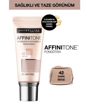 Maybelline New York Moisturizing Foundation - Affinitone Foundation No: 42