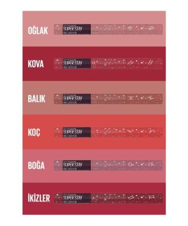 Maybelline New York Super Stay Ink Crayon Pencil Matte Lipstick Zodiac Series - 55 Make It Happen (Gemini) - Buy Online on GoSupps.com