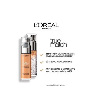 L'Oreal Paris Revitalift Filler %1.5 Pure Hyaluronic Acid Serum 30 Ml + True Match Foundation 2r Rose Vanilla - Buy Online on GoSupps.com