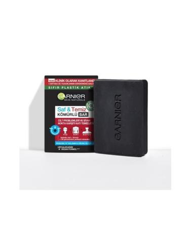 Garnier Pure & Clean Anti-Blackhead Charcoal Bar - Buy Online on GoSupps.com
