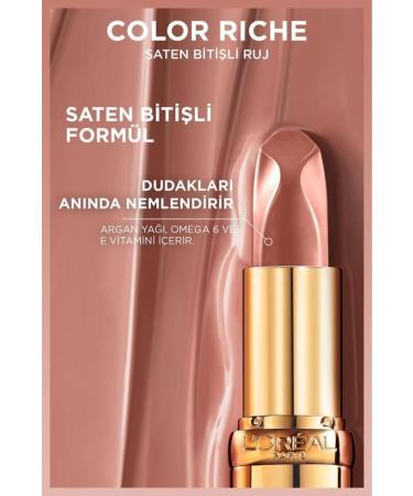 L'Oreal Paris Color Riche Satin Finish Lipstick - 601 Worth It - Buy Online on GoSupps.com