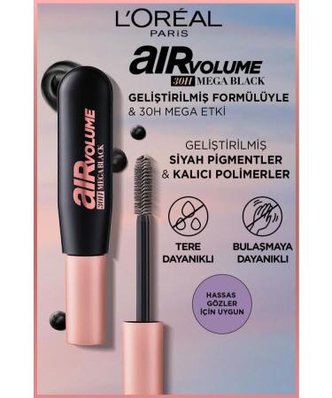 L'Oreal Paris Air Mega Black Mascara Lasts Up to 30 Hours Extra Black & Infaillable Automatic Gel Eyeliner - Buy Online on GoSupps.com