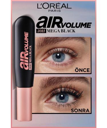 L'Oreal Paris Air Mega Black Mascara Lasts Up to 30 Hours Extra Black & Infaillable Automatic Gel Eyeliner - Buy Online on GoSupps.com