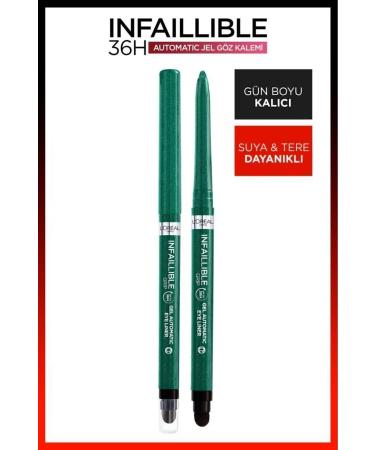 L'Oreal Paris Infaillable Automatic Gel Eyeliner - Emerald Green