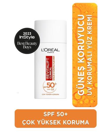 L'Oreal Paris Revitalift Clinical Spf 50+ Daily High UV Protection Face Sun Cream 50ml