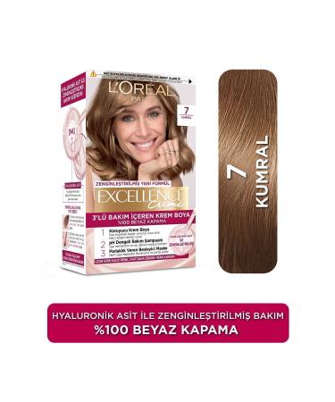 L'Oreal Paris Excellence Creme Hair Dye 7 Blonde 3-Piece Set - Buy Online on GoSupps.com