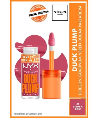 NYX Professional Makeup Duck Plump Lip Gloss - 09 Strike a Rose