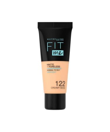 Maybelline New York Matte Foundation - Fit Me Matte + Poreless Foundation No: 122 - Buy Online on GoSupps.com