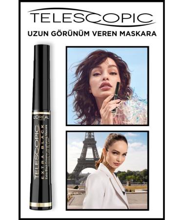 L'Oreal Paris L'or al Paris Telescopic Carbon Black Mascara - Black - Buy Online on GoSupps.com