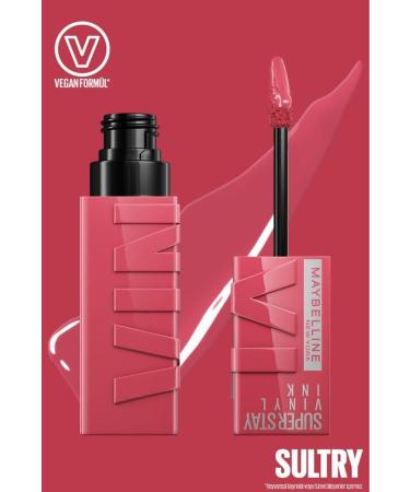 Maybelline New York Super Stay Vinyl Ink Long-Lasting Liquid Glossy Lipstick 160 Sultry - Buy Online on GoSupps.com