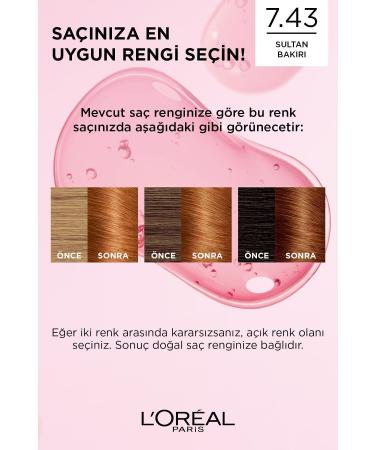 L'Oreal Paris Excellence Creme Hair Dye 7.43 Sultan Copper - Buy Online on GoSupps.com