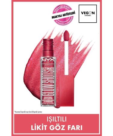 NYX Professional Makeup Ultimate Glow Shots Shimmering Liquid Eyeshadow - 12 Raspberry Rave