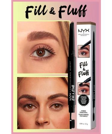 NYX Professional Makeup Fill & Fluff Eyebrow Pomade Pencil Eyebrow Pencil - Taupe - Buy Online on GoSupps.com