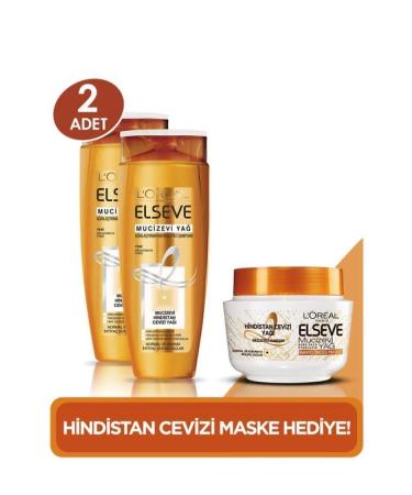 Elseve Miraculous Coconut Oil Shampoo Set & Coconut Mask Gift 36005238208491