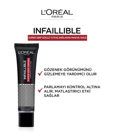L'Oreal Paris L'or al Paris Infaillible Super Grip Strong Hold Makeup Base - Buy Online on GoSupps.com