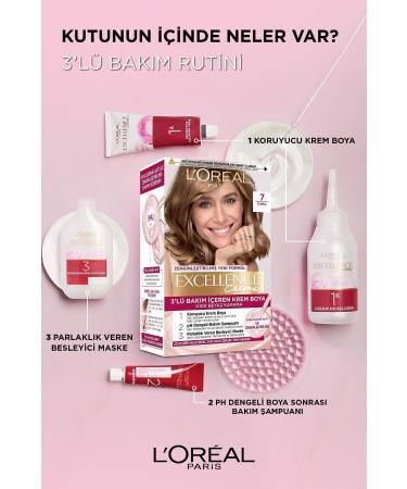 L'Oreal Paris Excellence Creme Hair Dye 3 Dark Chestnut - Buy Online on GoSupps.com