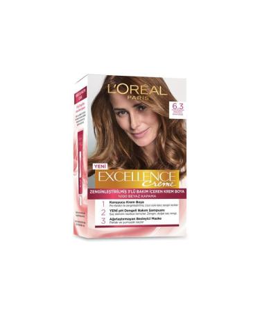 L'Oreal Paris Excellence Creme Hair Dye 6.30 Almond Brown - Buy Online on GoSupps.com