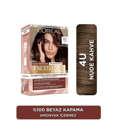 L'Oreal Paris Excellence Creme Nude Colors Hair Dye 4u Nude Brown