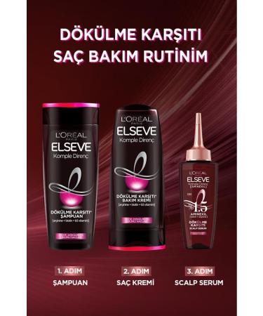 Elseve Complete Resistance 1.5% Aminexil Caffeine + Arginine Anti-Loss Strengthening Scalp Hair Serum 102ml - Buy Online on GoSupps.com