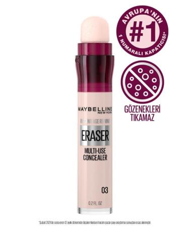 Maybelline New York Instant Anti Age Eraser Concealer - 03 Fair & Mini Lash Sensational Mascara Set - Buy Online on GoSupps.com