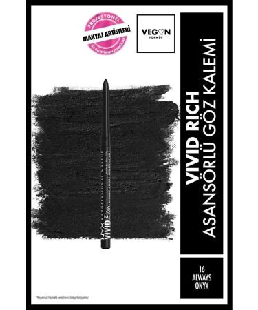 NYX Professional Makeup Vivid Rich Lift Eye Pencil - 16 Always Onyx