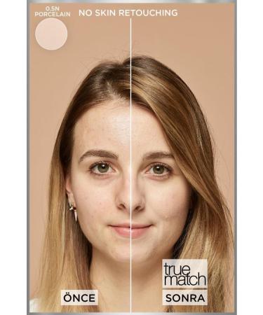 L'Oreal Paris True Match Caring Foundation 0.5n Porcelain & Mini Paradise Mascara 4.7 Ml Makeup Set - Buy Online on GoSupps.com