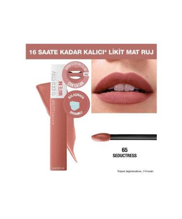 Maybelline New York Super Stay Matte Ink Unnude Liquid Matte Lipstick 65 Seductress & Mini Falsies Surreal Mascara - Buy Online on GoSupps.com