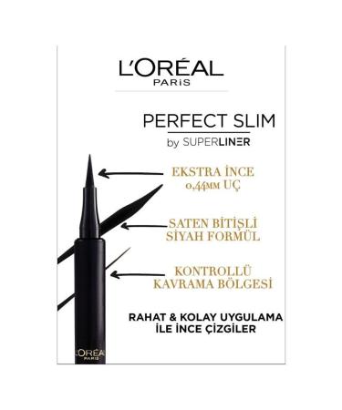 L'Oreal Paris L'or al Paris Perfect Slim By Superliner Black Eyeliner - Buy Online on GoSupps.com