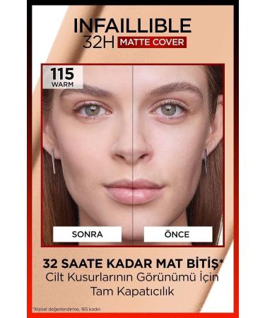 L'Oreal Paris Infaillible 32h Matte Cover High Coverage Foundation - 110 Cool Undertone - Buy Online on GoSupps.com
