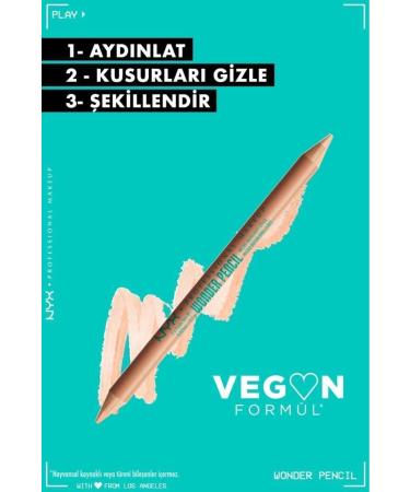 NYX Professional Makeup Wonder Pencil Double-Sided Highlighter & Concealer Pencil - Medium Peach - Buy Online on GoSupps.com